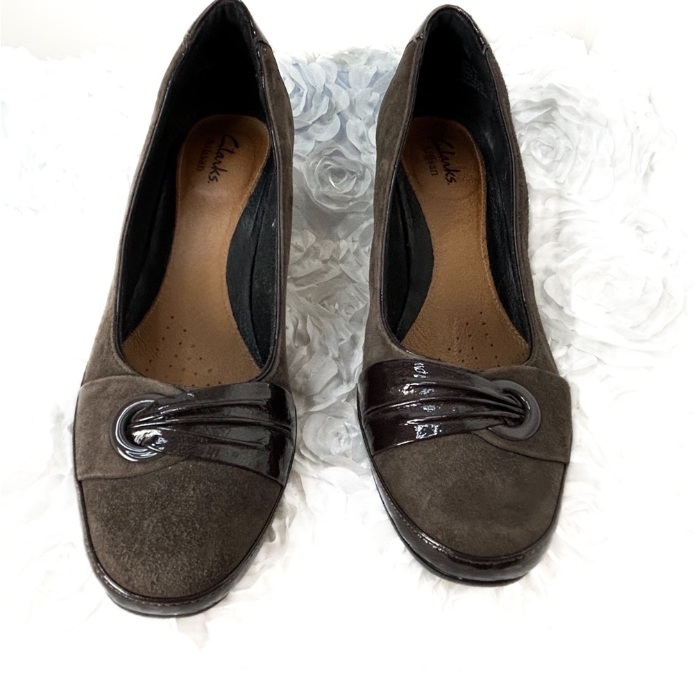 Clarks Artisan Brown Leather Pump Shoes 8M
